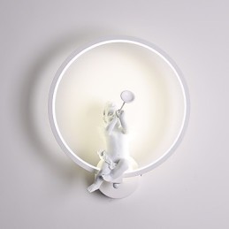 Apliques de pared con luz ambiental moderna y contemporánea integrada para estilo mini.
