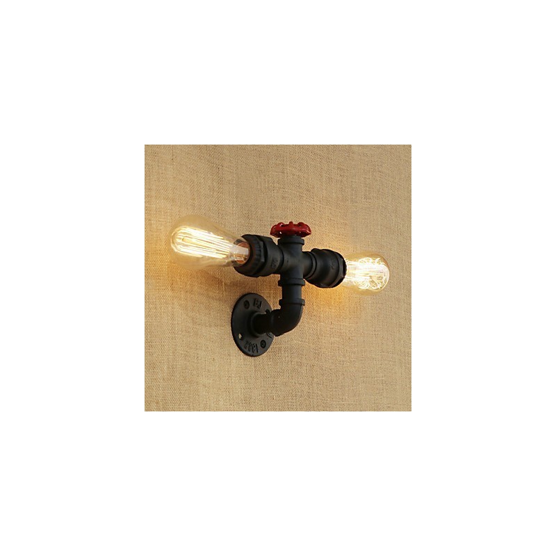 Aplique de pared con luz ambiental estilo mini con pintura retro campestre