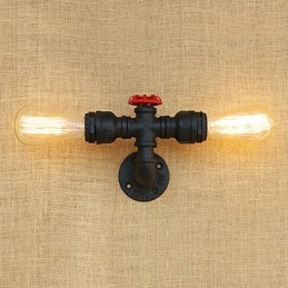 Aplique de pared con luz ambiental estilo mini con pintura retro campestre