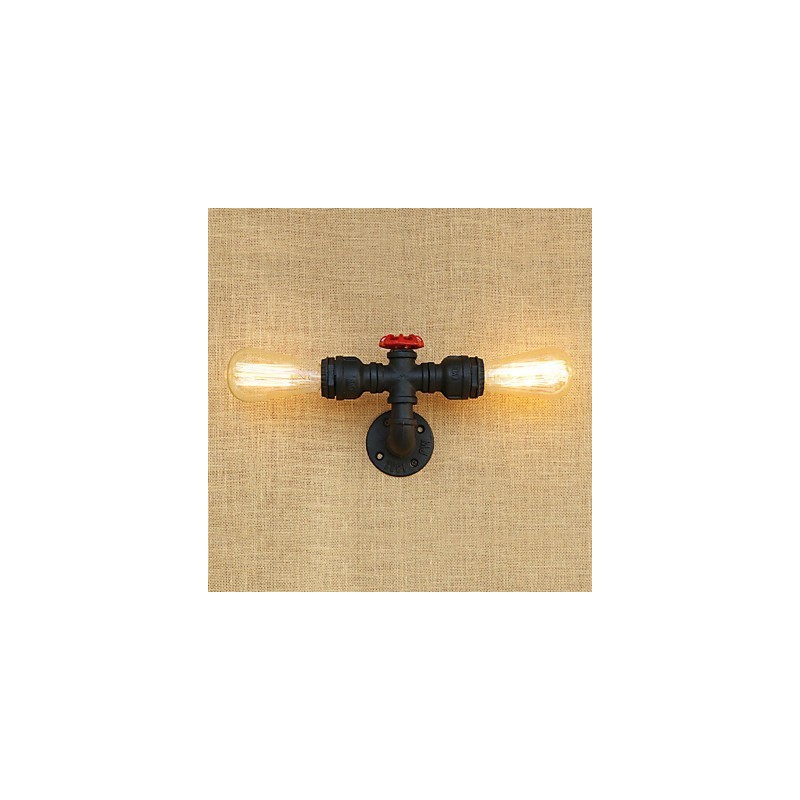 Aplique de pared con luz ambiental estilo mini con pintura retro campestre