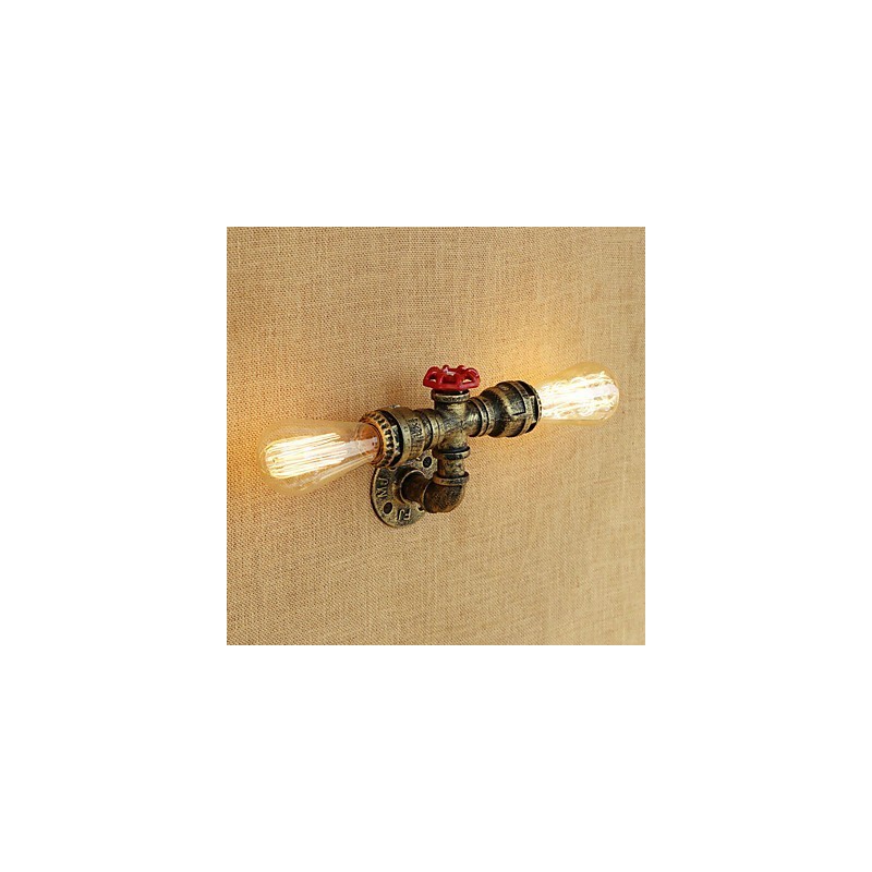Aplique de pared con luz ambiental estilo mini con pintura retro campestre