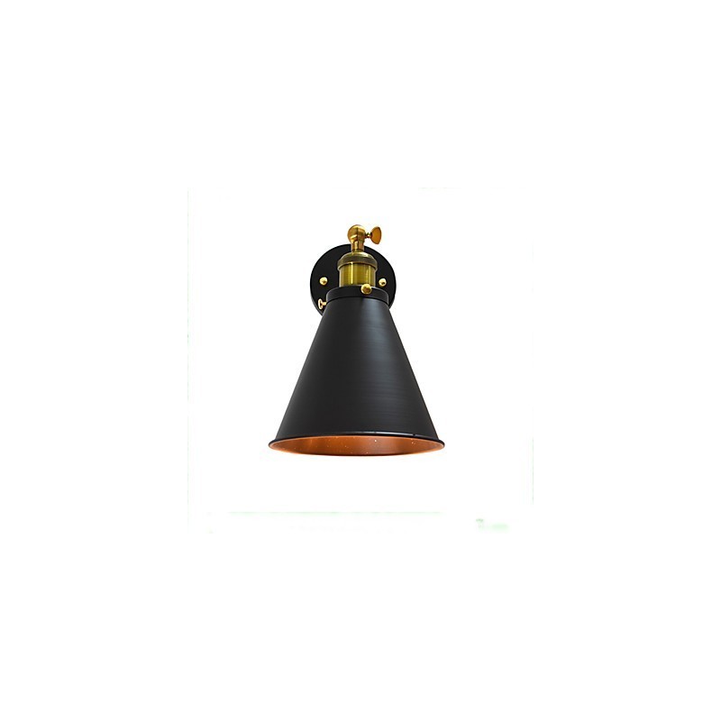 Lámpara de pared de hierro de una sola pared con pintura Light Buzz, lámpara de sable de luz negra tonta en la pared