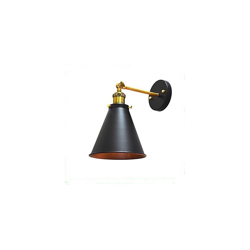 Lámpara de pared de hierro de una sola pared con pintura Light Buzz, lámpara de sable de luz negra tonta en la pared