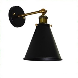 Lámpara de pared de hierro de una sola pared con pintura Light Buzz, lámpara de sable de luz negra tonta en la pared