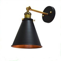 Lámpara de pared de hierro de una sola pared con pintura Light Buzz, lámpara de sable de luz negra tonta en la pared