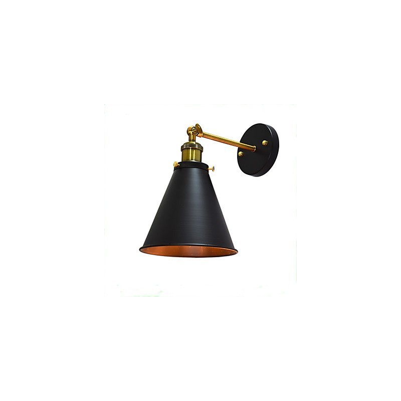 Lámpara de pared de hierro de una sola pared con pintura Light Buzz, lámpara de sable de luz negra tonta en la pared