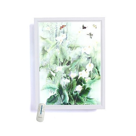 Pintura contemporánea moderna integrada para apliques de pared con luz ambiental. Pintura contemporánea moderna integrada para apliques de pared con luz ambiental.