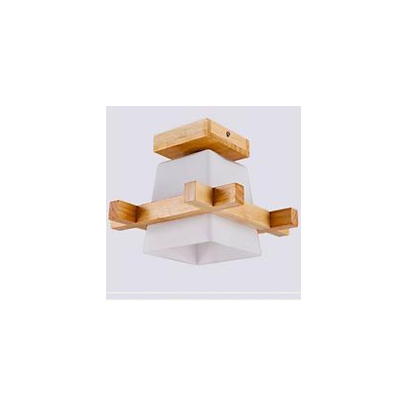 Lámpara china moderna para sala de estar, dormitorio, porche, lámpara de porche, arte de madera