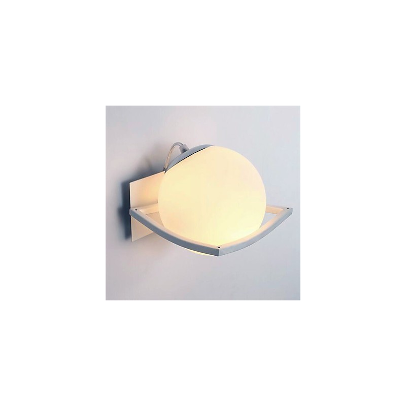 Apliques de pared con luz ambiental moderna y contemporánea con acabado galvanizado para protección ocular de estilo mini.