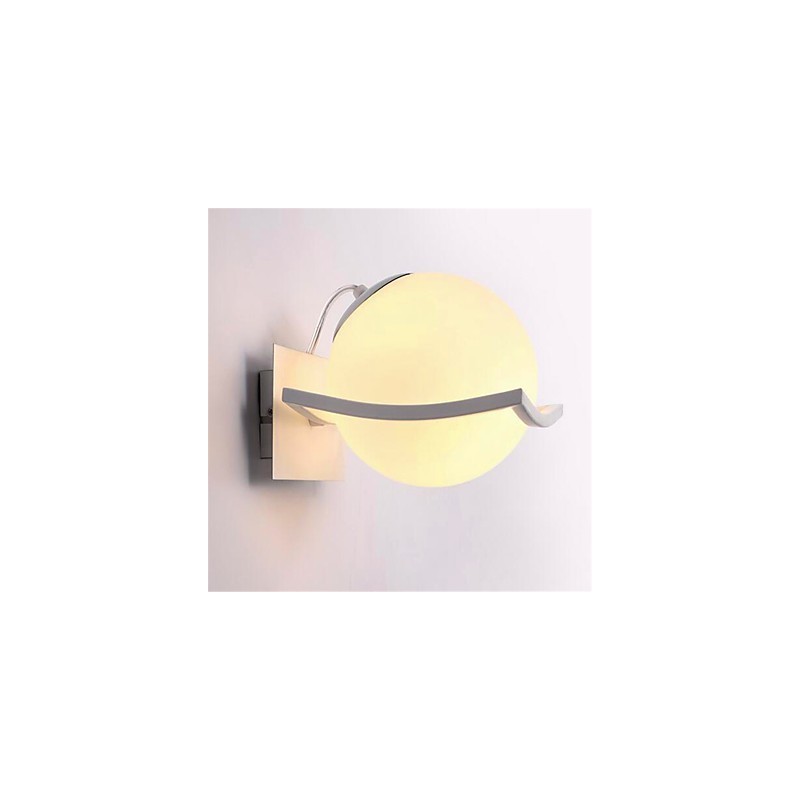 Apliques de pared con luz ambiental moderna y contemporánea con acabado galvanizado para protección ocular de estilo mini.