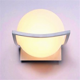 Apliques de pared con luz ambiental moderna y contemporánea con acabado galvanizado para protección ocular de estilo mini.