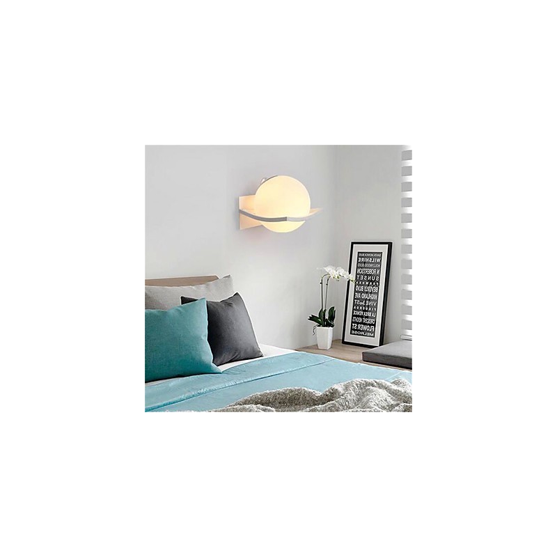Apliques de pared con luz ambiental moderna y contemporánea con acabado galvanizado para protección ocular de estilo mini.