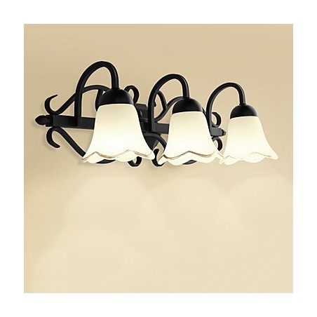 Lámpara de pared de baño con iluminación empotrada de estilo rústico galvanizado. Lámpara de pared de baño con iluminación empotrada de estilo rústico galvanizado.