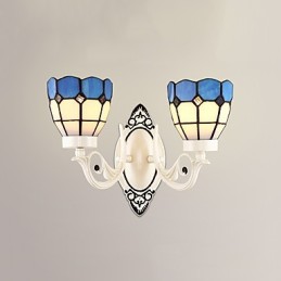 Apliques de pared con luz empotrada con pintura rústica tipo cabaña
