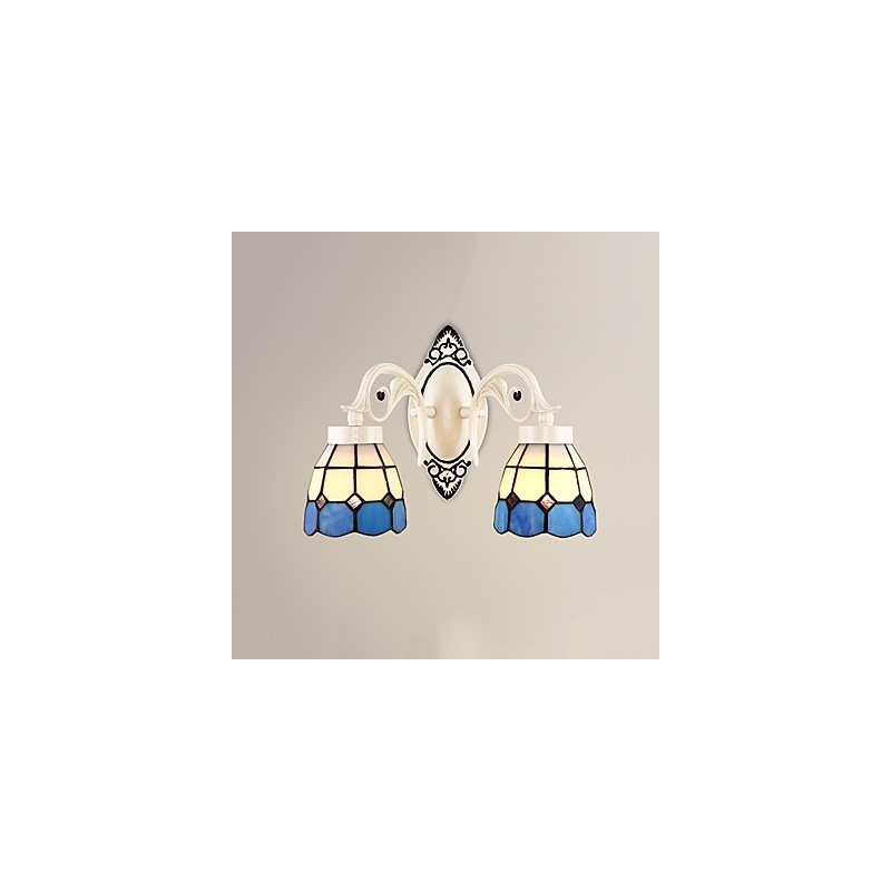 Apliques de pared con luz empotrada con pintura rústica tipo cabaña
