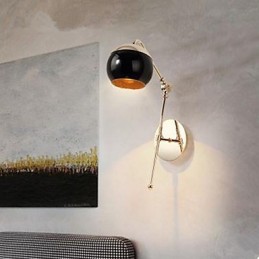 Lámpara de pared creativa minimalista moderna para sala de estar, dormitorio, estudio, lámpara de pared de diseño de vidrio.