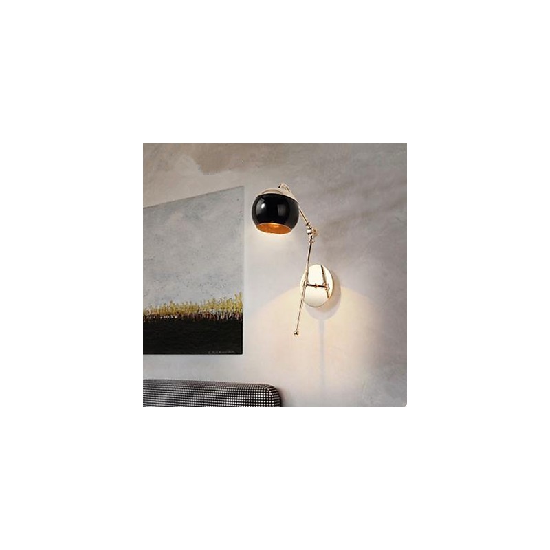 Lámpara de pared creativa minimalista moderna para sala de estar, dormitorio, estudio, lámpara de pared de diseño de vidrio.