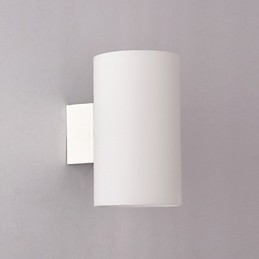 Lámpara de pared de vidrio con base de metal y pantalla de vidrio para dormitorio.