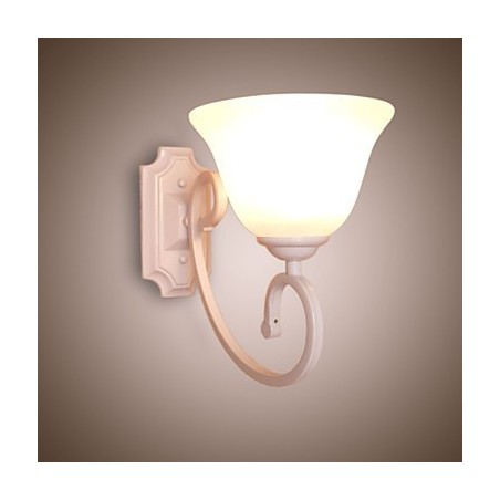 Aplique de pared con luz ambiental de brazo oscilante, pintura contemporánea moderna y sencilla