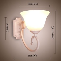 Aplique de pared con luz ambiental de brazo oscilante, pintura contemporánea moderna y sencilla