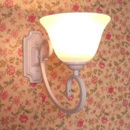 Aplique de pared con luz ambiental de brazo oscilante, pintura contemporánea moderna y sencilla