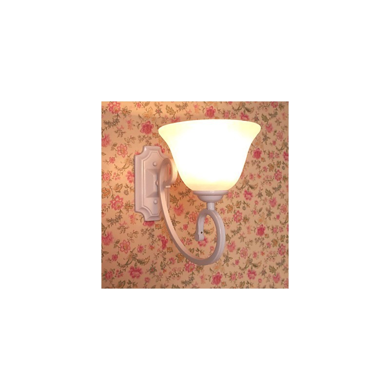 Aplique de pared con luz ambiental de brazo oscilante, pintura contemporánea moderna y sencilla