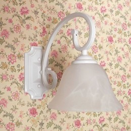 Aplique de pared con luz ambiental de brazo oscilante, pintura contemporánea moderna y sencilla