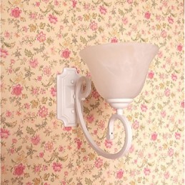 Aplique de pared con luz ambiental de brazo oscilante, pintura contemporánea moderna y sencilla