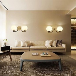 Apliques de pared con luz ambiental, protección ocular y brazo oscilante, con diseño electrochapado moderno y contemporáneo simple.