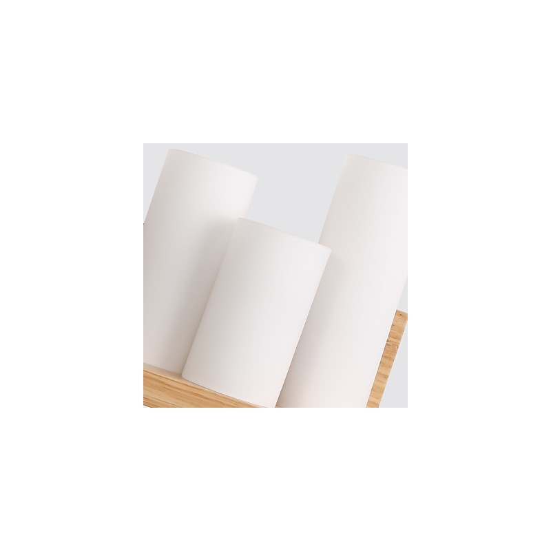 Aplique de pared con luz ambiental de estilo minimalista y protección ocular para el hogar.