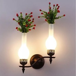 Pintura contemporánea moderna y contemporánea para apliques de pared con luz ambiental