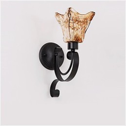 Lámpara de pared sencilla para sala de estar, lámpara de hierro decorativa para dormitorio, lámpara de noche, lámpara de pasillo