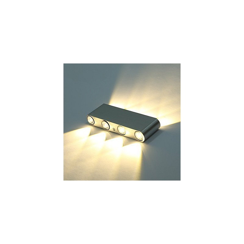 Aplique de pared moderno, lámpara de pared para pasillo interior, iluminación decorativa de aluminio integrada