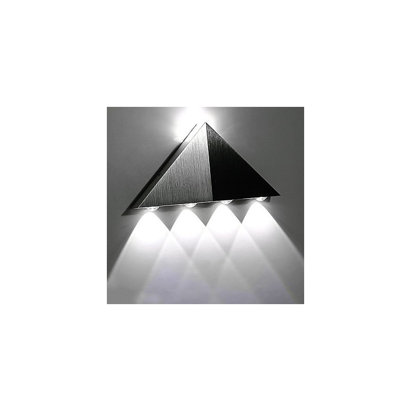 Aplique de pared triangular moderno, lámpara de pared de aluminio para pasillo interior, iluminación decorativa para estudio y restaurante.