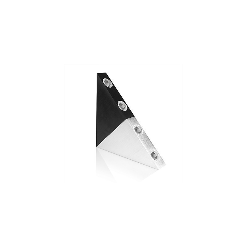 Aplique de pared triangular moderno, lámpara de pared de aluminio para pasillo interior, iluminación decorativa para estudio y restaurante.