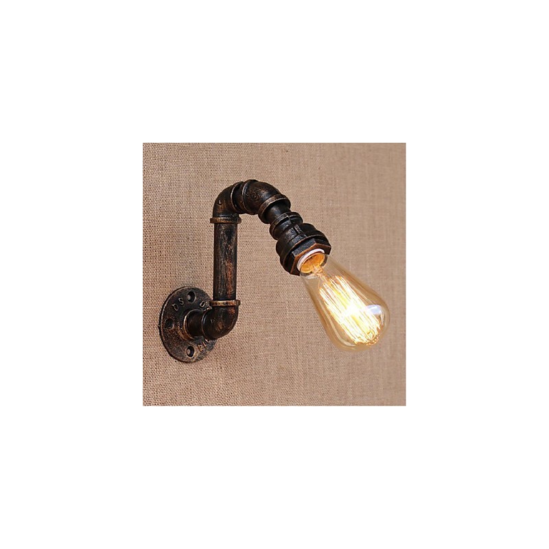 Lámpara de pared pequeña decorativa con pipa de agua sencilla y nostálgica