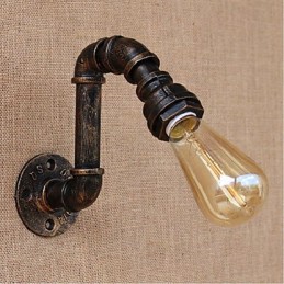 Lámpara de pared pequeña decorativa con pipa de agua sencilla y nostálgica