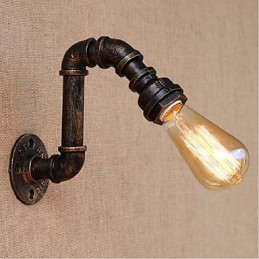 Lámpara de pared pequeña decorativa con pipa de agua sencilla y nostálgica