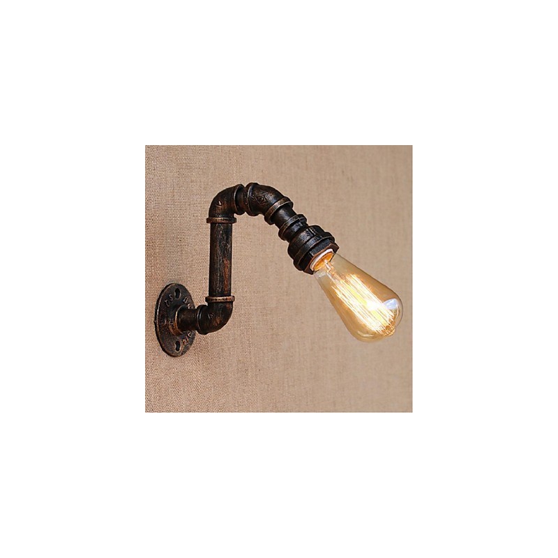 Lámpara de pared pequeña decorativa con pipa de agua sencilla y nostálgica