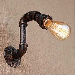 Lámpara de pared pequeña decorativa con pipa de agua sencilla y nostálgica