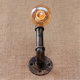 Lámpara de pared pequeña decorativa con pipa de agua sencilla y nostálgica