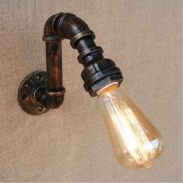 Lámpara de pared pequeña decorativa con pipa de agua sencilla y nostálgica