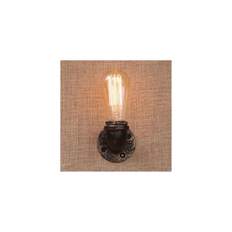Lámpara de pared pequeña decorativa con pipa de agua sencilla y nostálgica