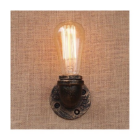 Lámpara de pared pequeña decorativa con pipa de agua sencilla y nostálgica Lámpara de pared pequeña decorativa con pipa de agua sencilla y nostálgica