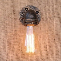 Lámpara de pared pequeña decorativa con pipa de agua sencilla y nostálgica