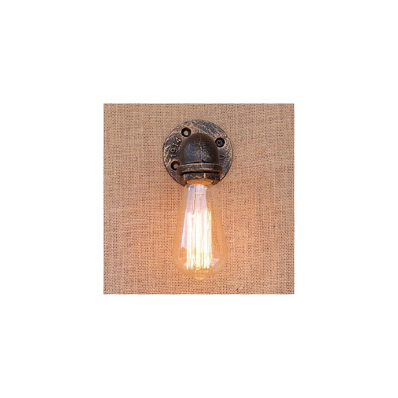 Lámpara de pared pequeña decorativa con pipa de agua sencilla y nostálgica