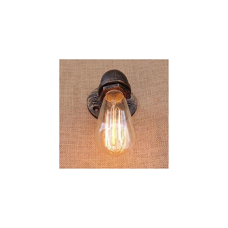 Lámpara de pared pequeña decorativa con pipa de agua sencilla y nostálgica