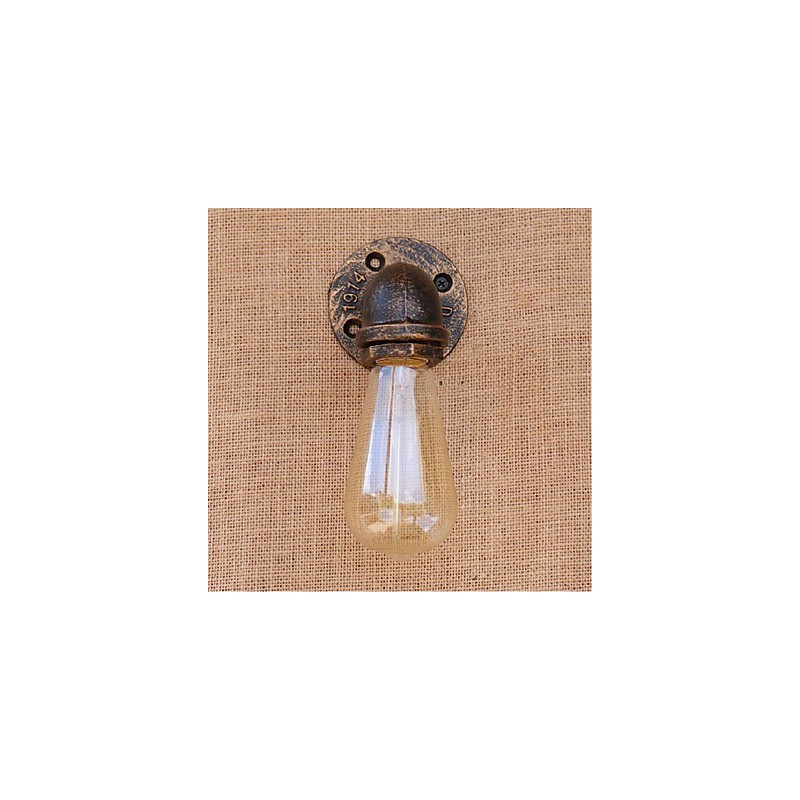 Lámpara de pared pequeña decorativa con pipa de agua sencilla y nostálgica