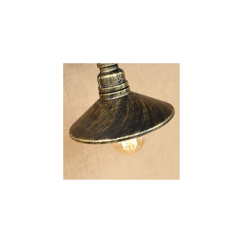Apliques de pared con luz ambiental de estilo rústico tipo cabaña.