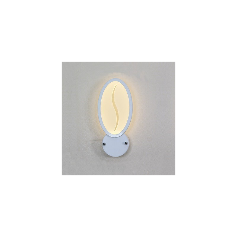 Lámpara de pared con función de pintura contemporánea moderna integrada para luz ambiental.